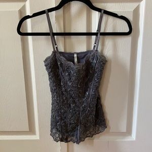 Silvery gray camisole top
